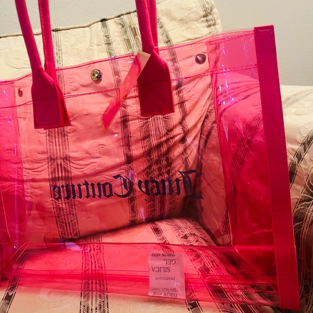 Juicy couture bag clear tote/ beach bag - Picture 3 of 5